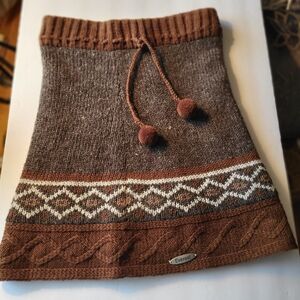 Everett Brown Knit Mini Skirt